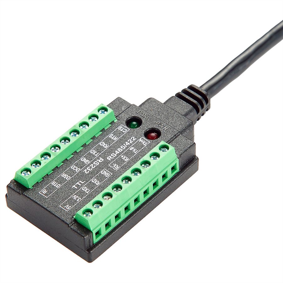 EXSYS EX-13003 USB 2.0 naar 1 x seriële RS-232/422/485 en TTL-kabel met 18-polig klemmenblok