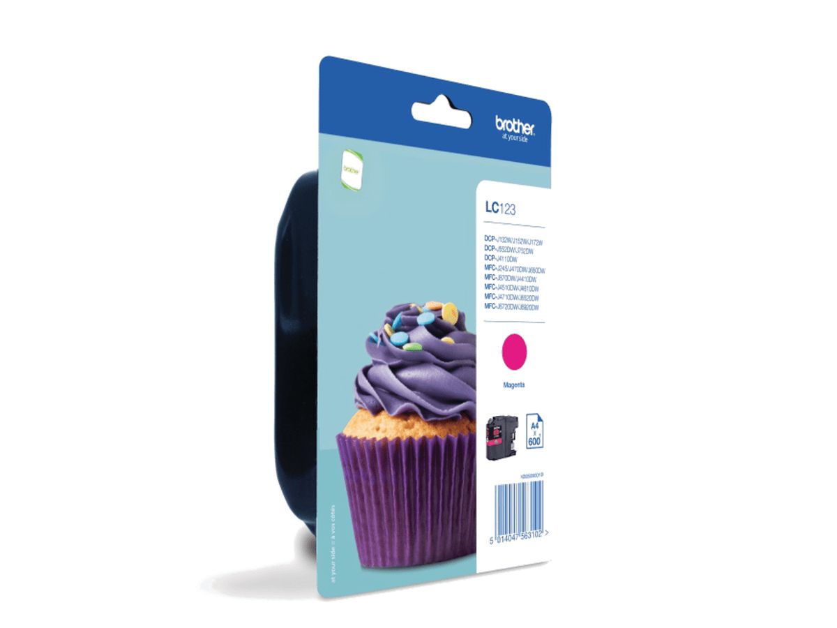 Brother LC123MBP inktcartridge 1 stuk(s) Origineel Magenta