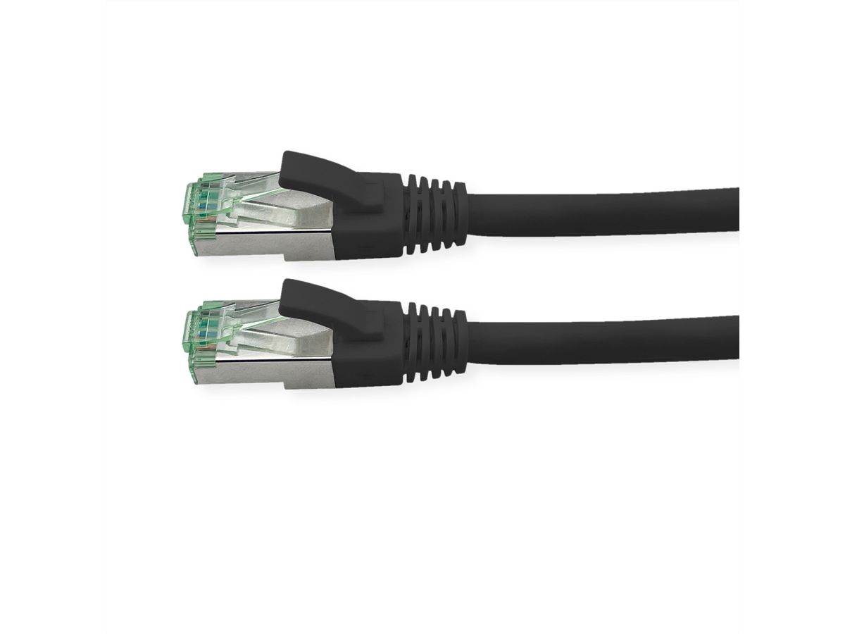 ROLINE RM S/FTP (PiMF) Patch Cord Cat.6A, black, 0.5 m