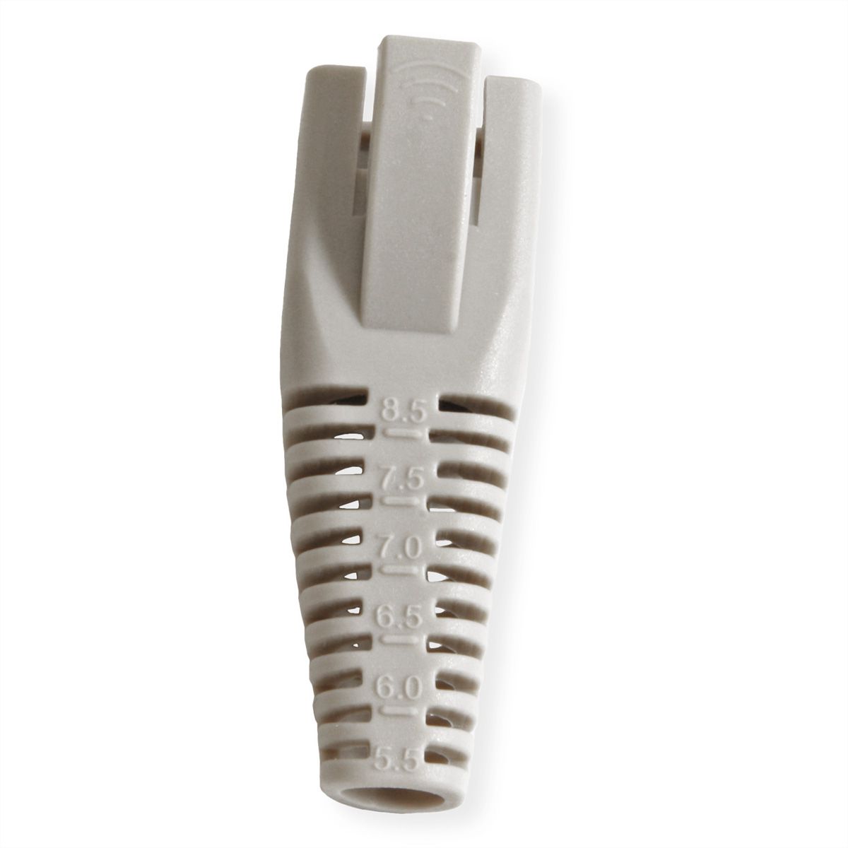 ROLINE Kink Protection Hood for RJ45, cuttable, 10 pcs., grey