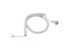 BACHMANN Spiral cable 0.5-2m white, H05VV-F 3G1,5mm² AEH/CEE7/7