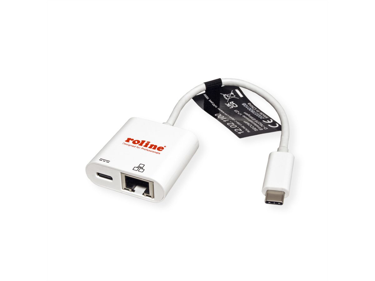 ROLINE USB 3.2 Gen 2 naar Gigabit Ethernet Converter, 1x PD Port