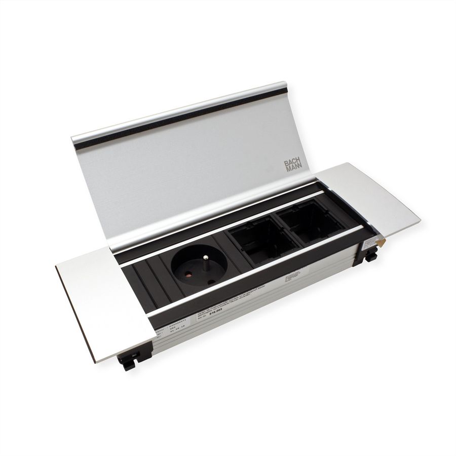 BACHMANN POWER FRAME Cover Klein 3-voudig, zilver