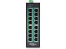 TRENDnet TI-PG160 DIN-Rail Switch PoE+ 16-Port Industrial Gigabit