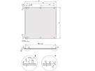SCHROFF Frontplaat, U-profiel, Refrofit afscherming, 6 HE, 7 HE, 2,5 mm, Al, voorzijde geanodiseerd, achterzijde geleidend