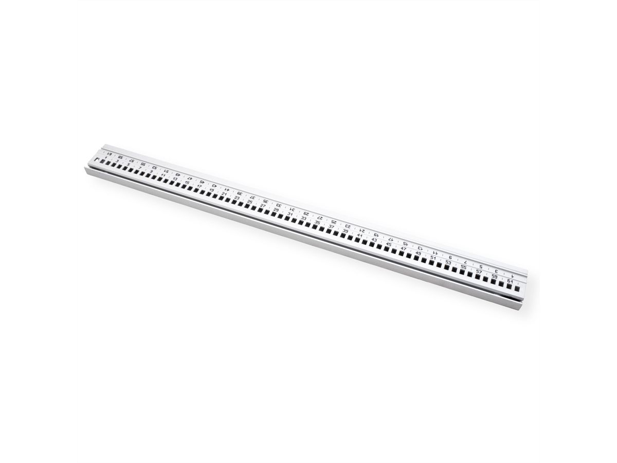 SCHROFF Horizontal Rail, Rear, Type H-ST, Heavy, Standard, 63 HP