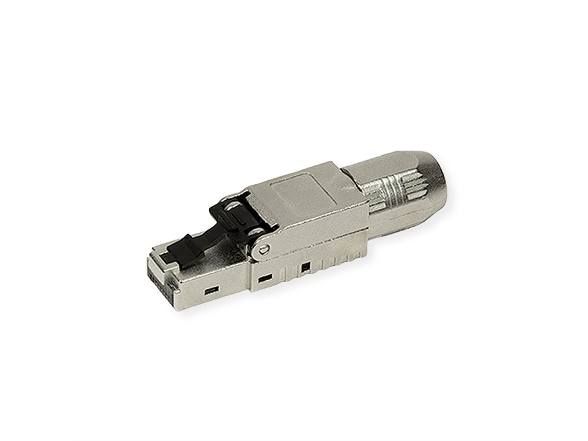 ROLINE veldmontage RJ-45 connector Cat.6A (Klasse EA), STP, zilver