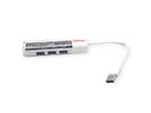 ROLINE Mobile USB 3.2 Gen 1 Hub, 4-poorts, Type A+C verbindingskabel