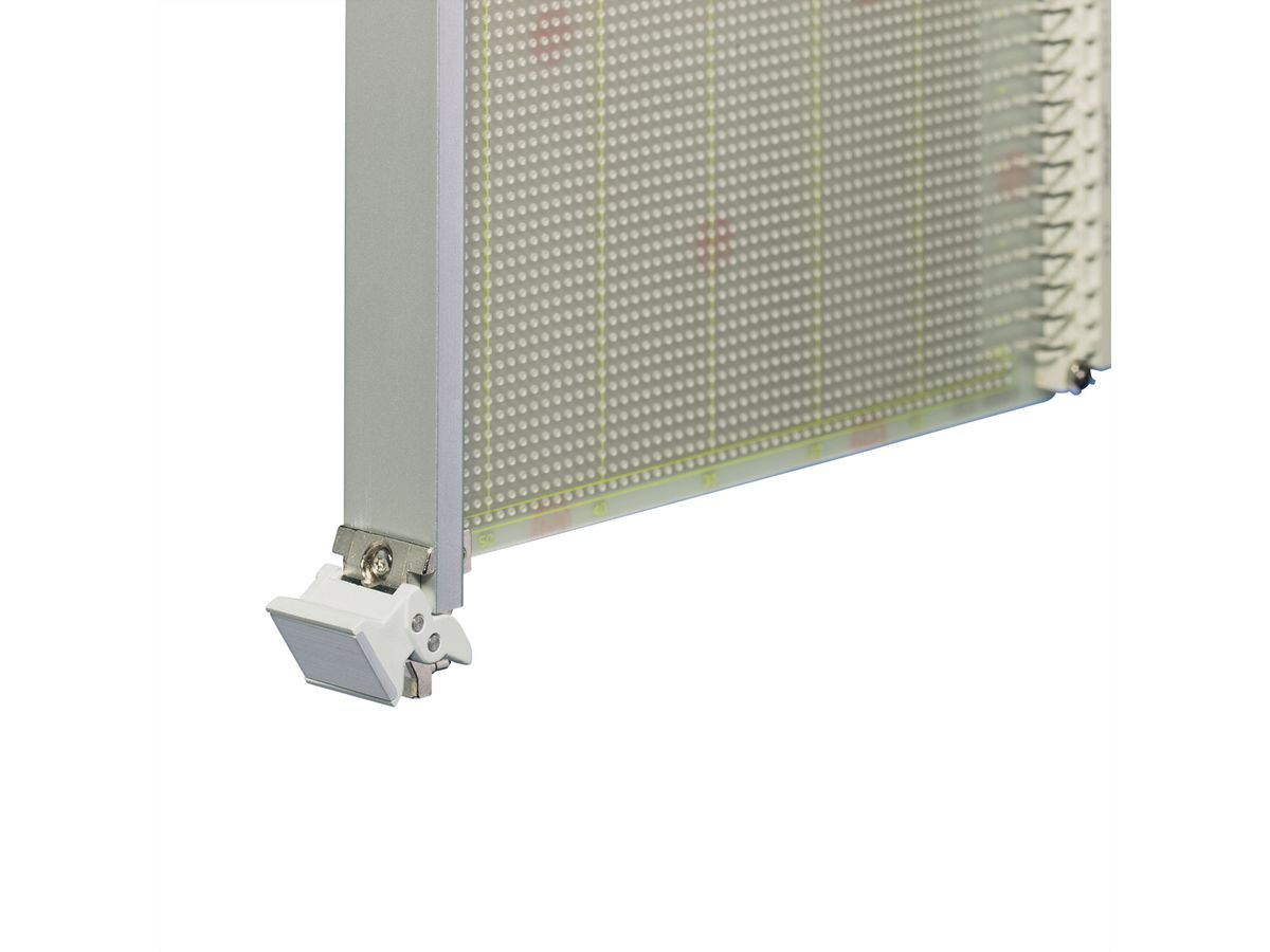 SCHROFF-insteekset met afzuiggreep type 2, afgeschermd, grijs, 3 HE, 12 HE