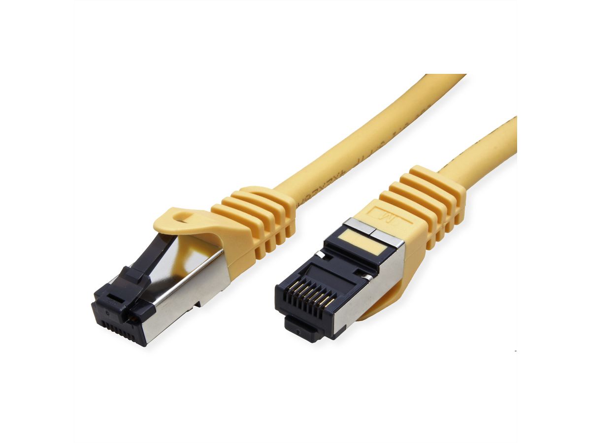 VALUE S/FTP Patch Cord Cat.8 (Class I), stranded, LSOH, yellow, 3 m