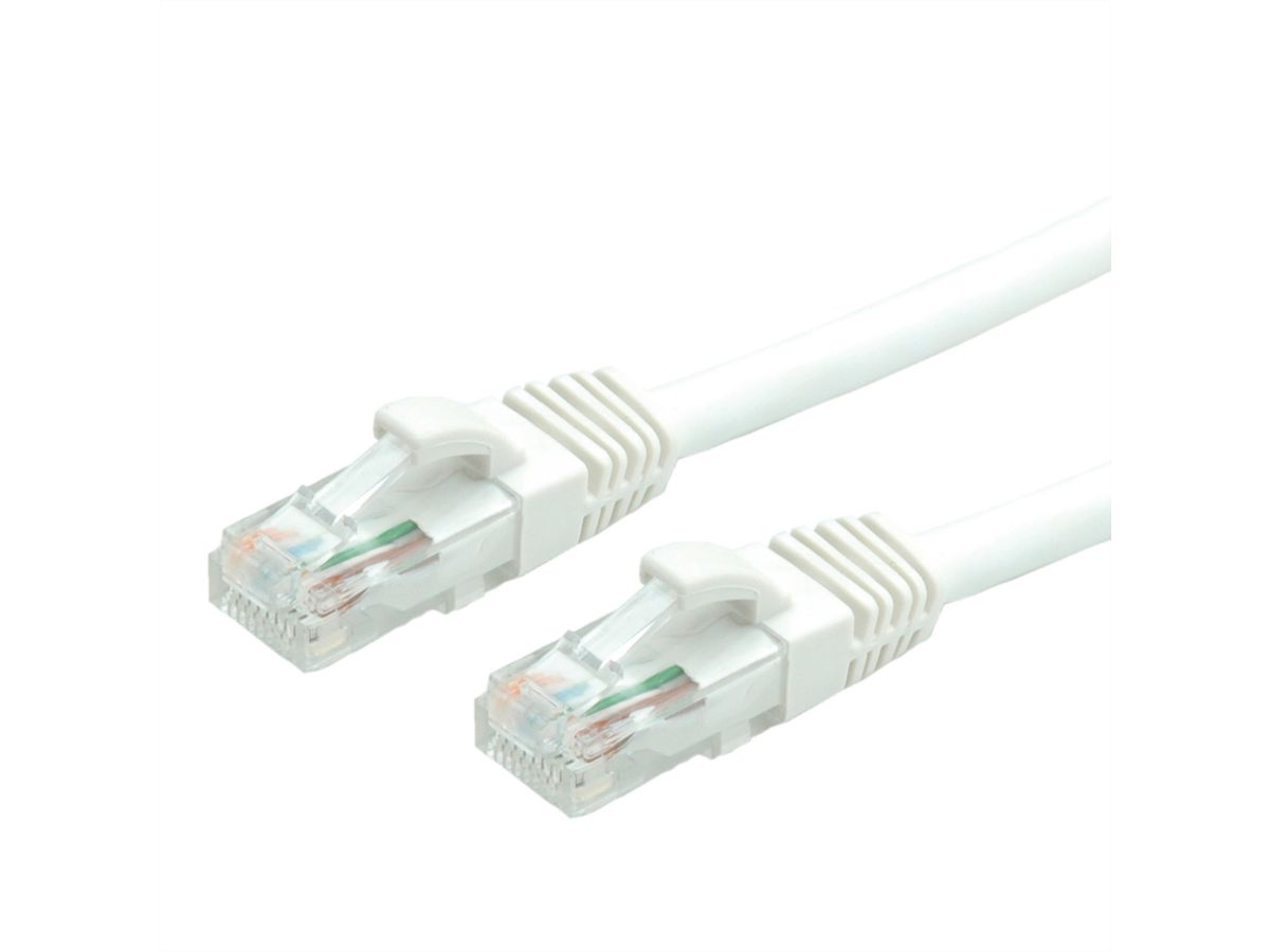 VALUE UTP Cable Cat.6 (Class E), halogen-free, white, 7 m