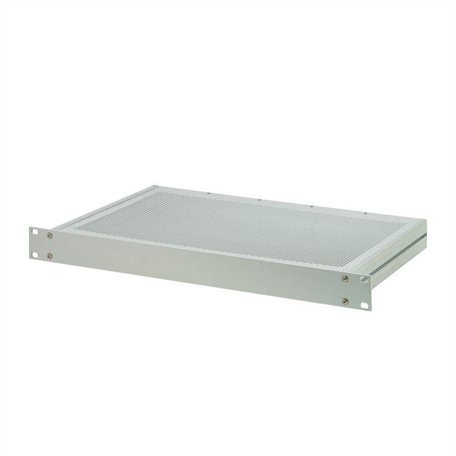SCHROFF MultipacPRO 19" Chassis, Aluminum, Perforated Top and Base, 1 U, 220 mm