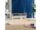 BACHMANN DESK2 2xCH 1xUSB A/C 22W, 0.2m GST18 RAL9010 Switzerland