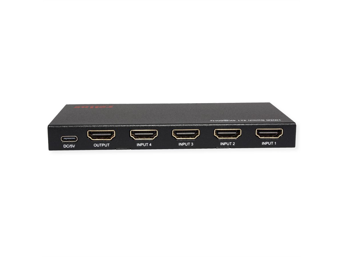 ROLINE 4K HDMI Switch, 4-voudig