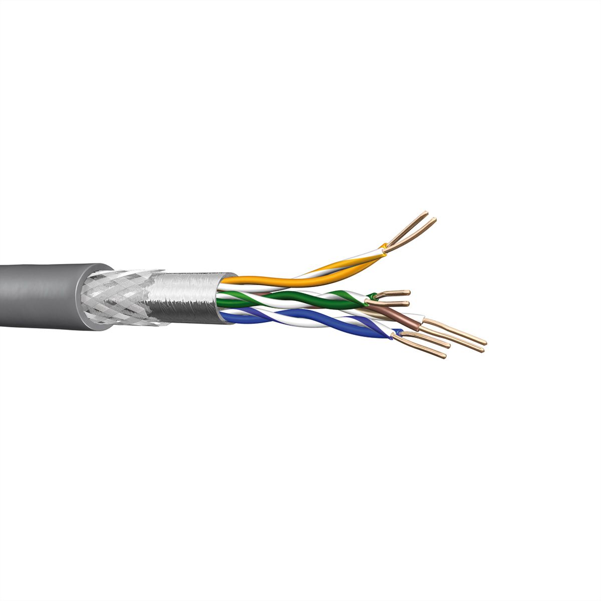 DRAKA UC300 HS24 SF/UTP-Kabel H AWG 24, grijs, 1000 m
