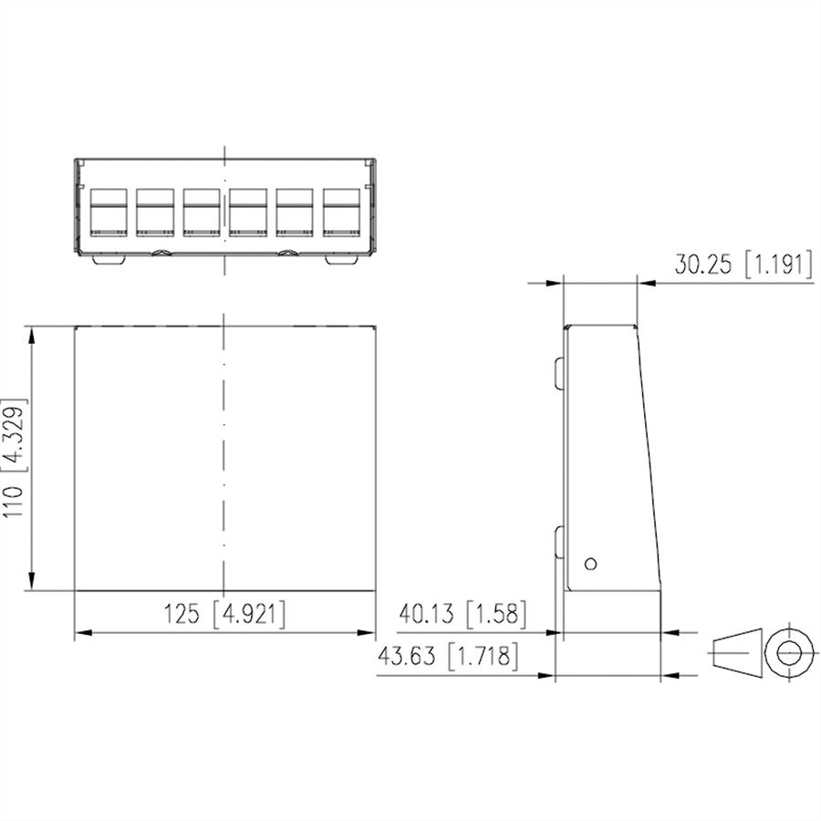 METZ CONNECT Keystone AP-behuizing 6-poorts zuiver wit RAL9010