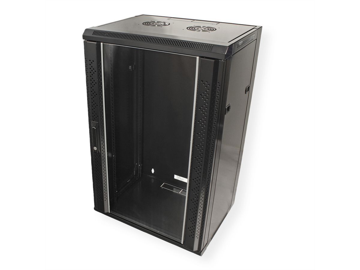 VALUE 19" Wall Mount Rack 18U, 910x570x450mm (HxWxD), black