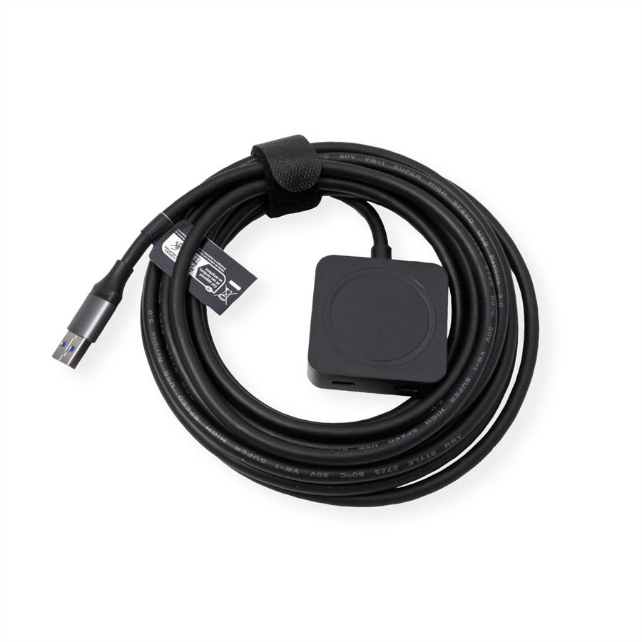 VALUE USB 3.2 Gen 1 Hub, 4 poorten (2x USB-A + 2x USB-C), met verlengkabel, 5 m