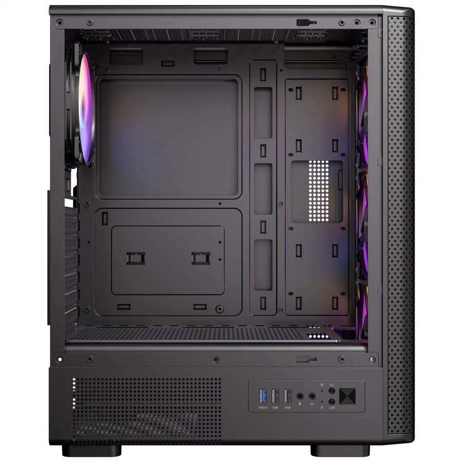 ANTEC VX-310 ARGB ATX, Micro-ATX , ITX Mid Tower Gaming PC Gehäuse, schwarz