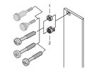 SCHROFF hulzen voor M2,5, messing, zwart, 100 stuks