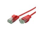 ROLINE RM UTP DataCenter Patchkabel Cat.6A (Klasse EA), extra dun, rood, 5 m