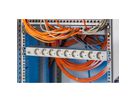 BACHMANN 19" socket strip 9-way, without switch, silver