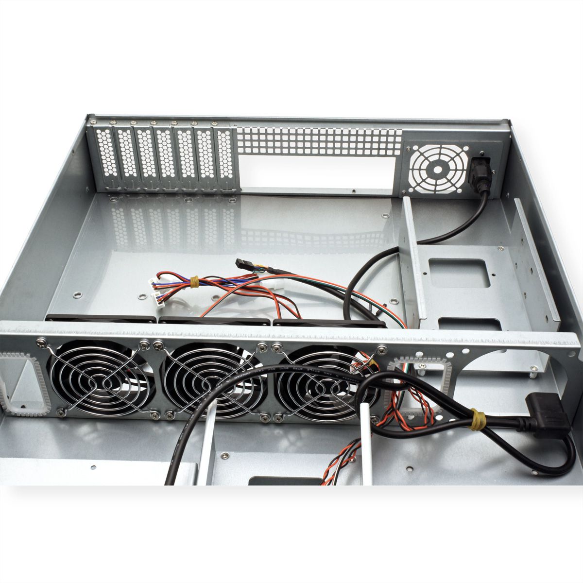 19" serverbehuizing, 2HE, lang, IPC 2U 2098-SL, zwart