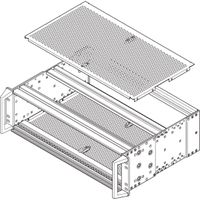 SCHROFF EuropacPRO Cover Plate for Bolting to Rugged Side Panel, 84 HP, 275 mm