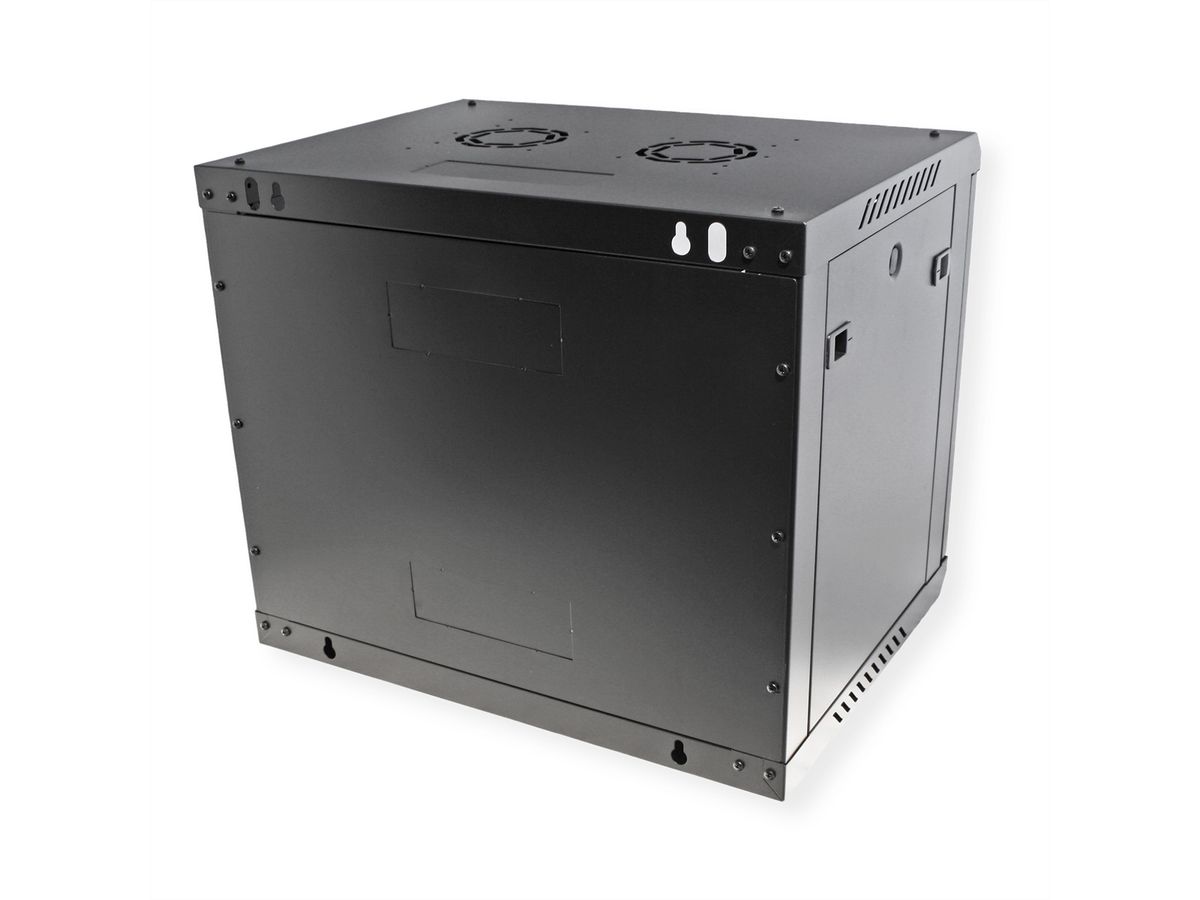 ROLINE 19-inch wandbehuizing Basic Plus 9U , 600x450 BxD zwart