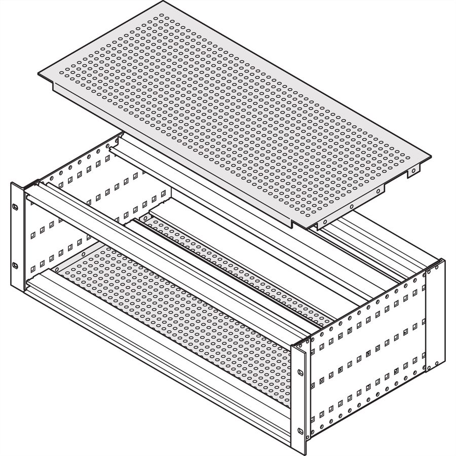 SCHROFF EuropacPRO Afdekplaat voor zijwandmontage, 42 pk, 235 mm