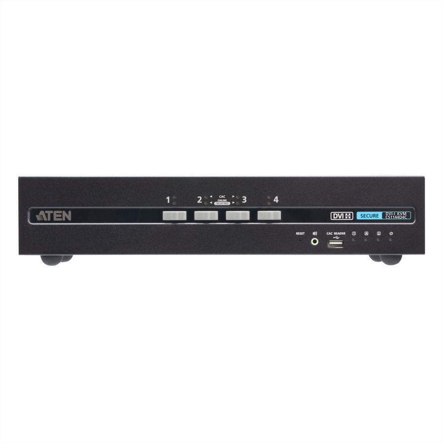 ATEN CS1144D4C 4-Poorts USB DVI Dual Display Secure KVM Switch met CAC