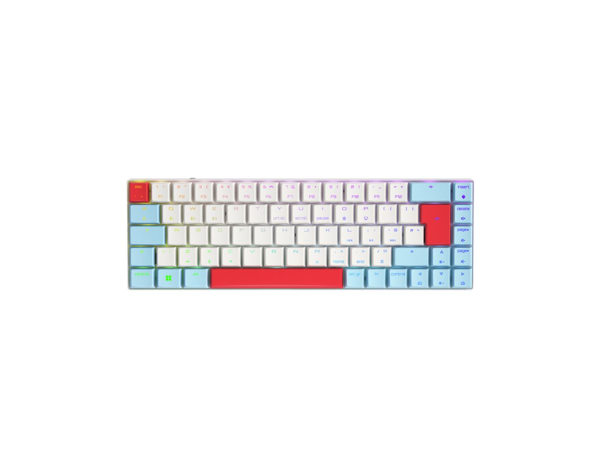 CHERRY MX-LP 2.1 Compact Wireless keyboard Gaming RF Wireless + Bluetooth QWERTY UK English White