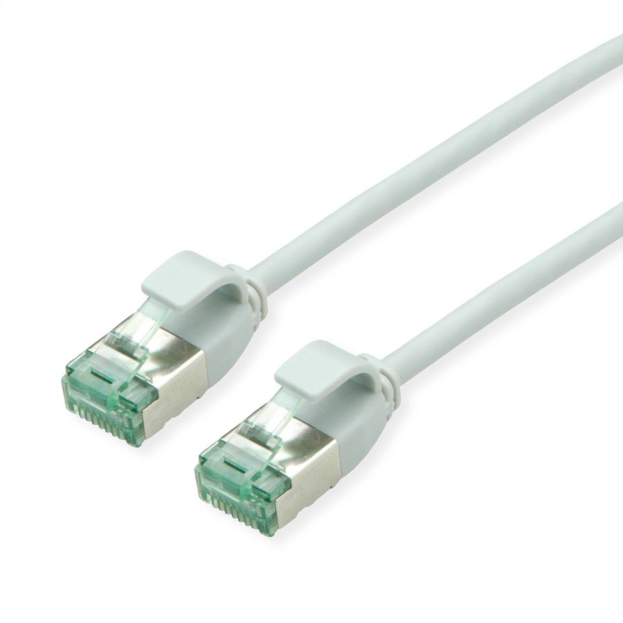 ROLINE RM U/FTP DataCentre patchkabel Cat.6A (Klasse EA), extra dun, grijs, 0,3 m