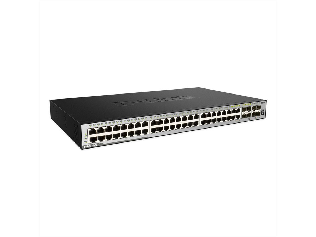 D-Link DGS-3630-52TC/SI/E 52-Poorts Layer 3 Gigabit Stack Switch (SI)