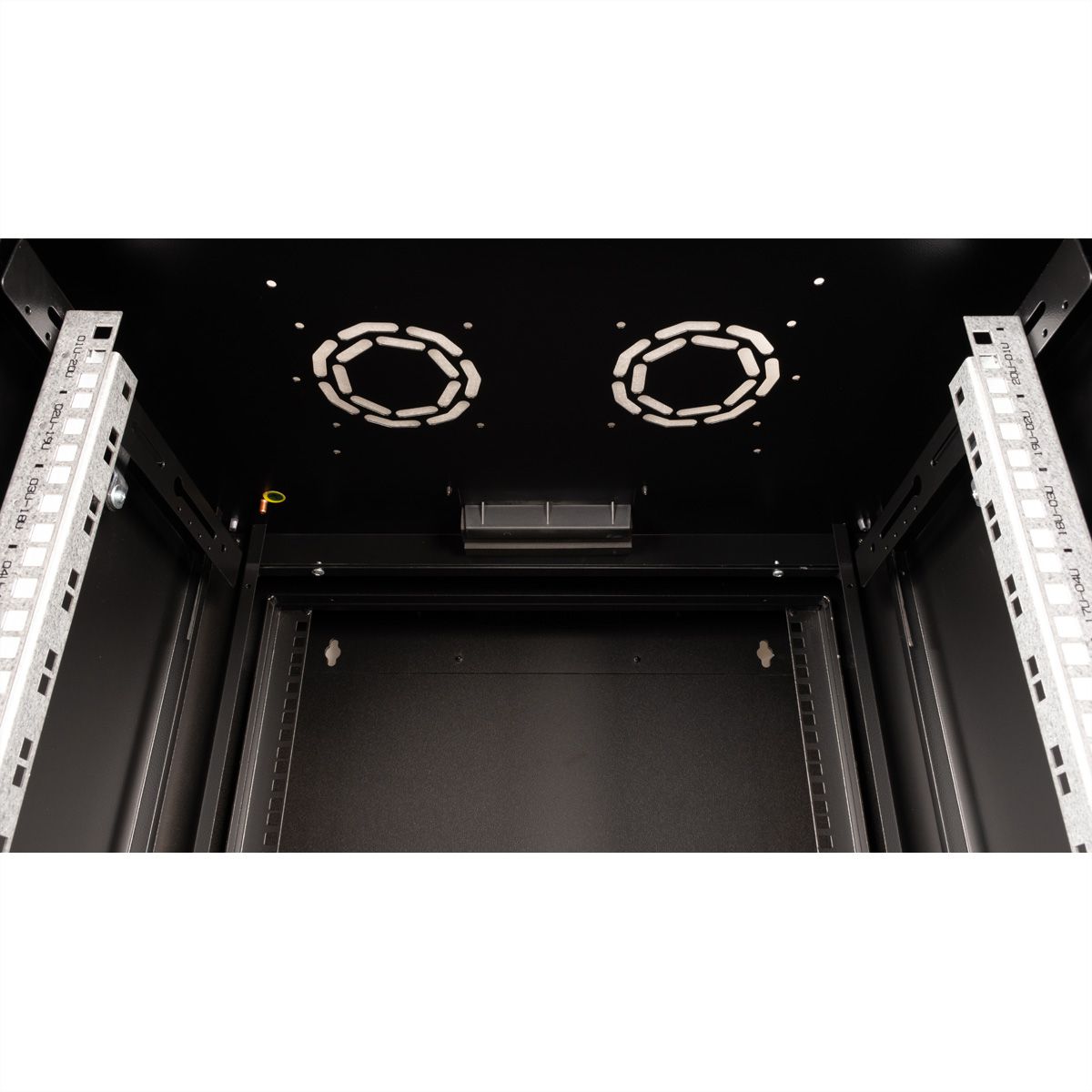 ROLINE 19-inch wall-mounted housing Pro 20 U, 600x600 WxD two-piece swivelling black