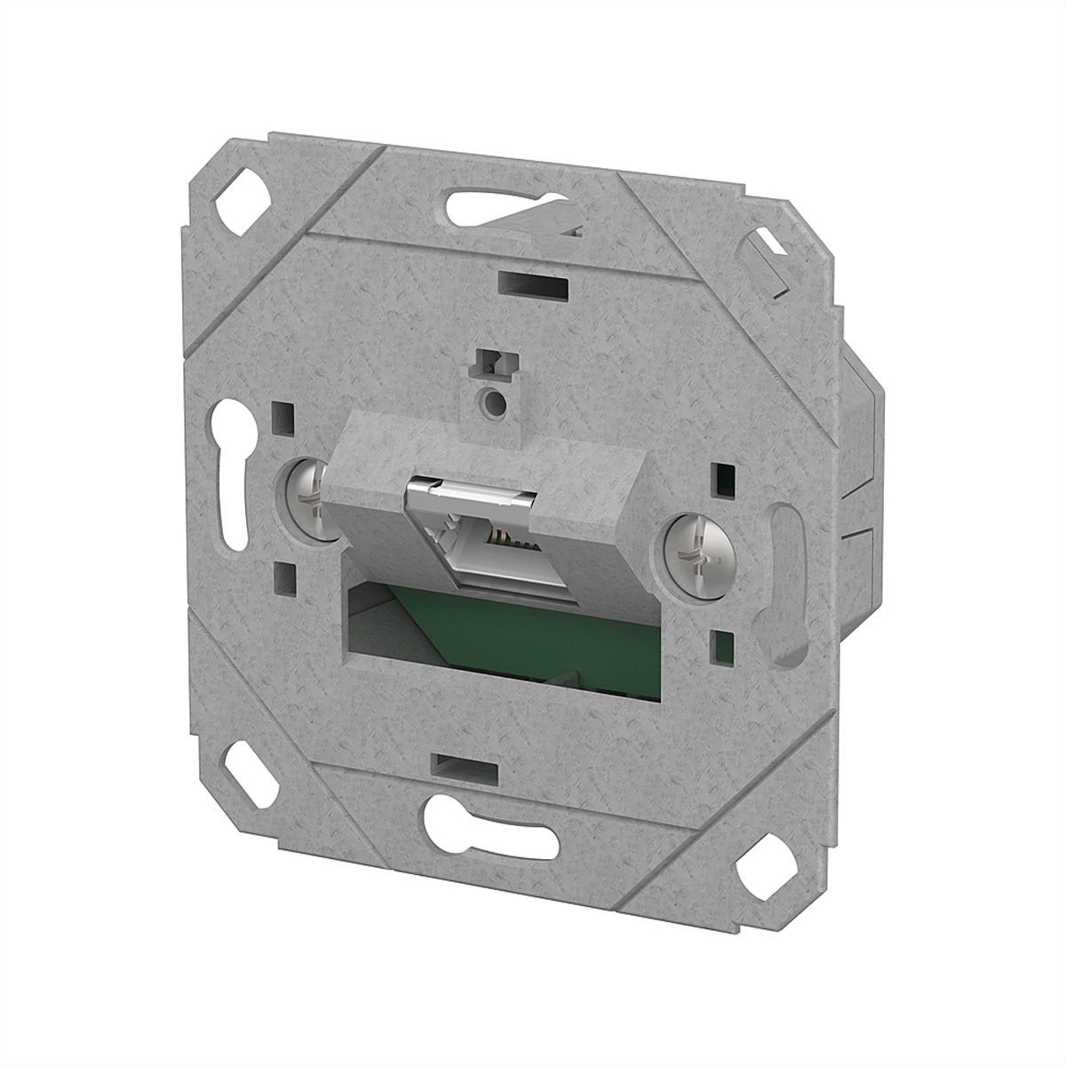 METZ CONNECT E-DAT C6A LSA++ Dose, 1 Port, UP0, metallisch