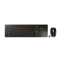 CHERRY DW 9100 SLIM toetsenbord Inclusief muis Universeel RF-draadloos + Bluetooth QWERTZ Duits Zwart