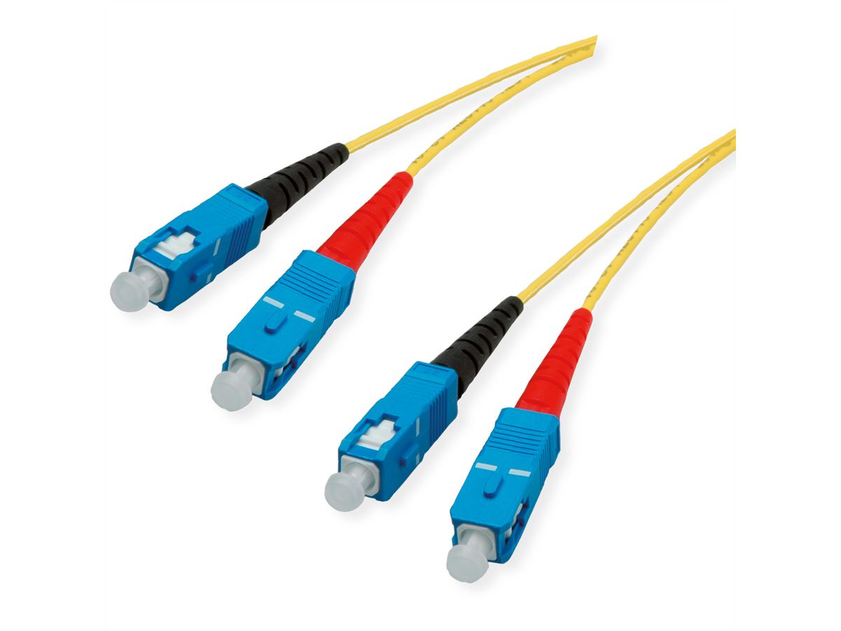 Quality LWL-Kabel Single Mode E9/125µm OS2, SC/SC, gelb, 3 m