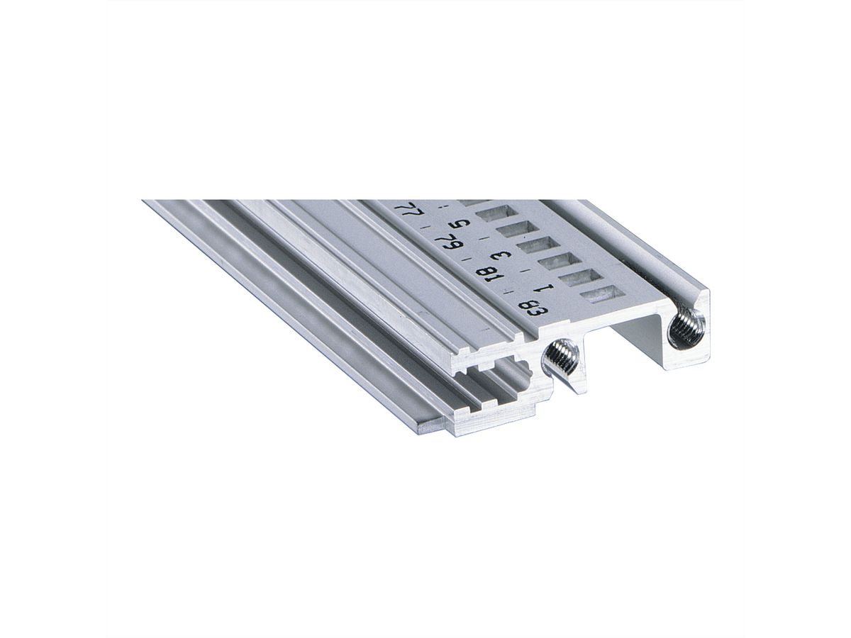 SCHROFF horizontaal railfront, type H-KD, zwaar, korte lip, 63 PK
