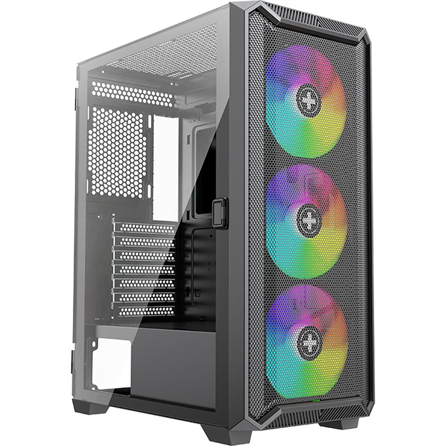 Xilence Xilent Blade II X613 RGB Gaming PC-behuizing , RGB ATX Midi Tower