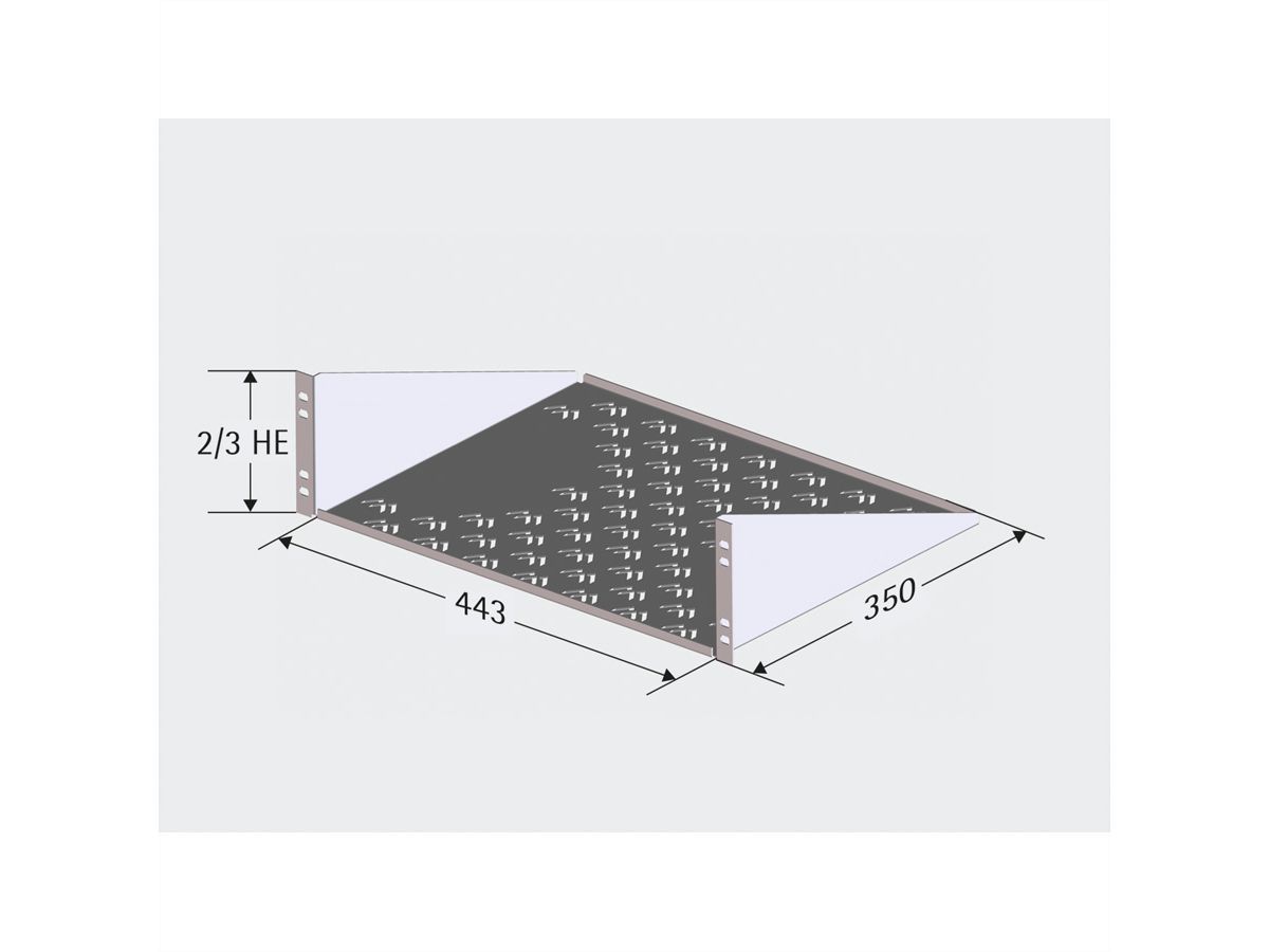 APRANET Legplank 2 HE (BxD) 443x350mm, max. 12kg