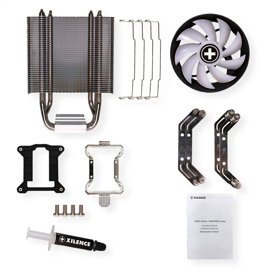 Xilence M403PRO.ARGB AMD and Intel CPU Cooler, 120mm ARGB PWM Fan, 150W TDP