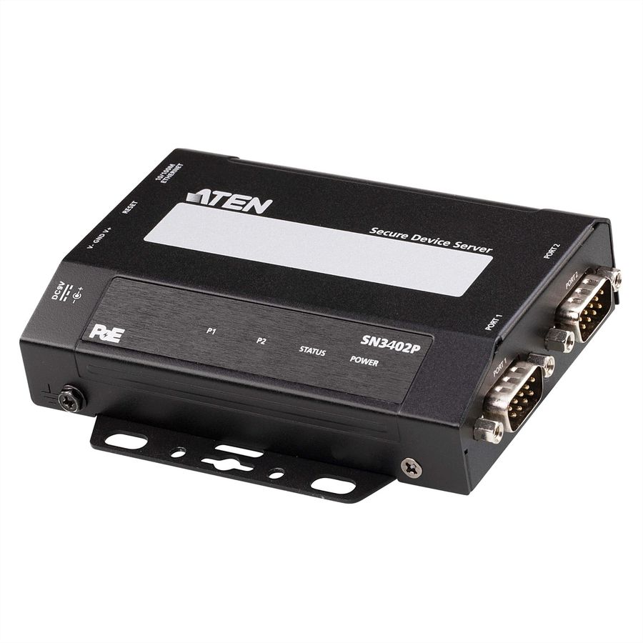 ATEN SN3402P 2-Port RS-232/422/485 Secure Device Server mit PoE
