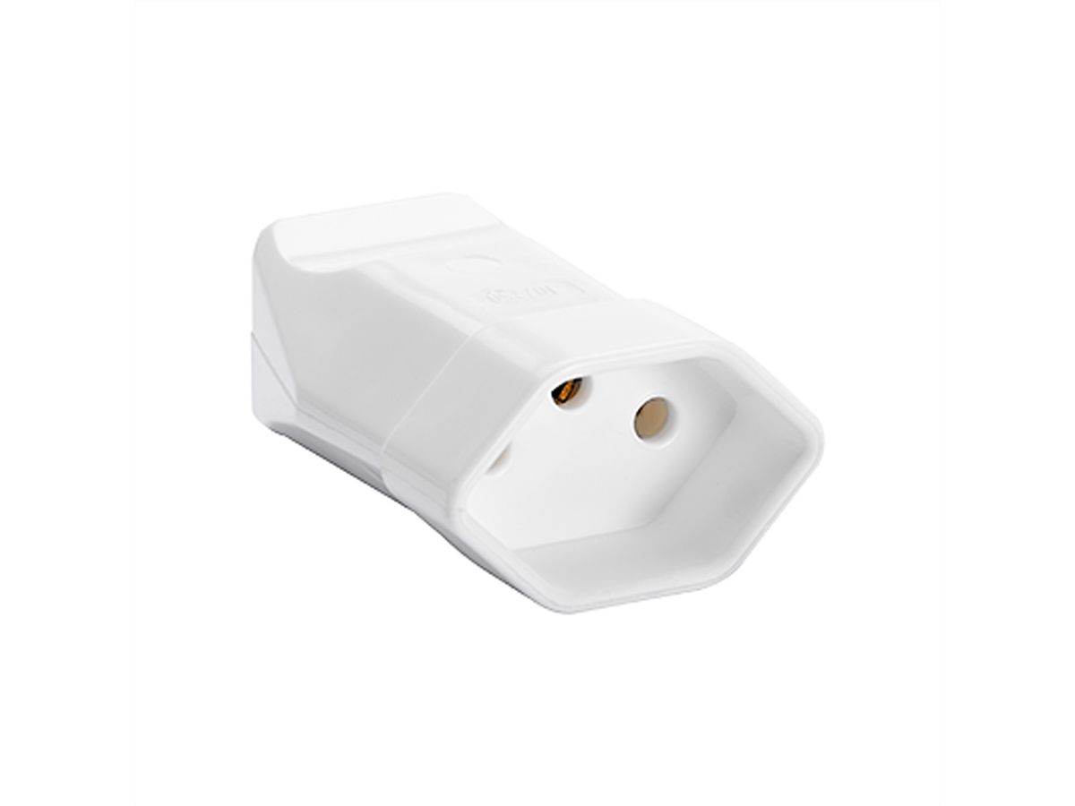 BACHMANN coupling CH, 10A, white, Switzerland