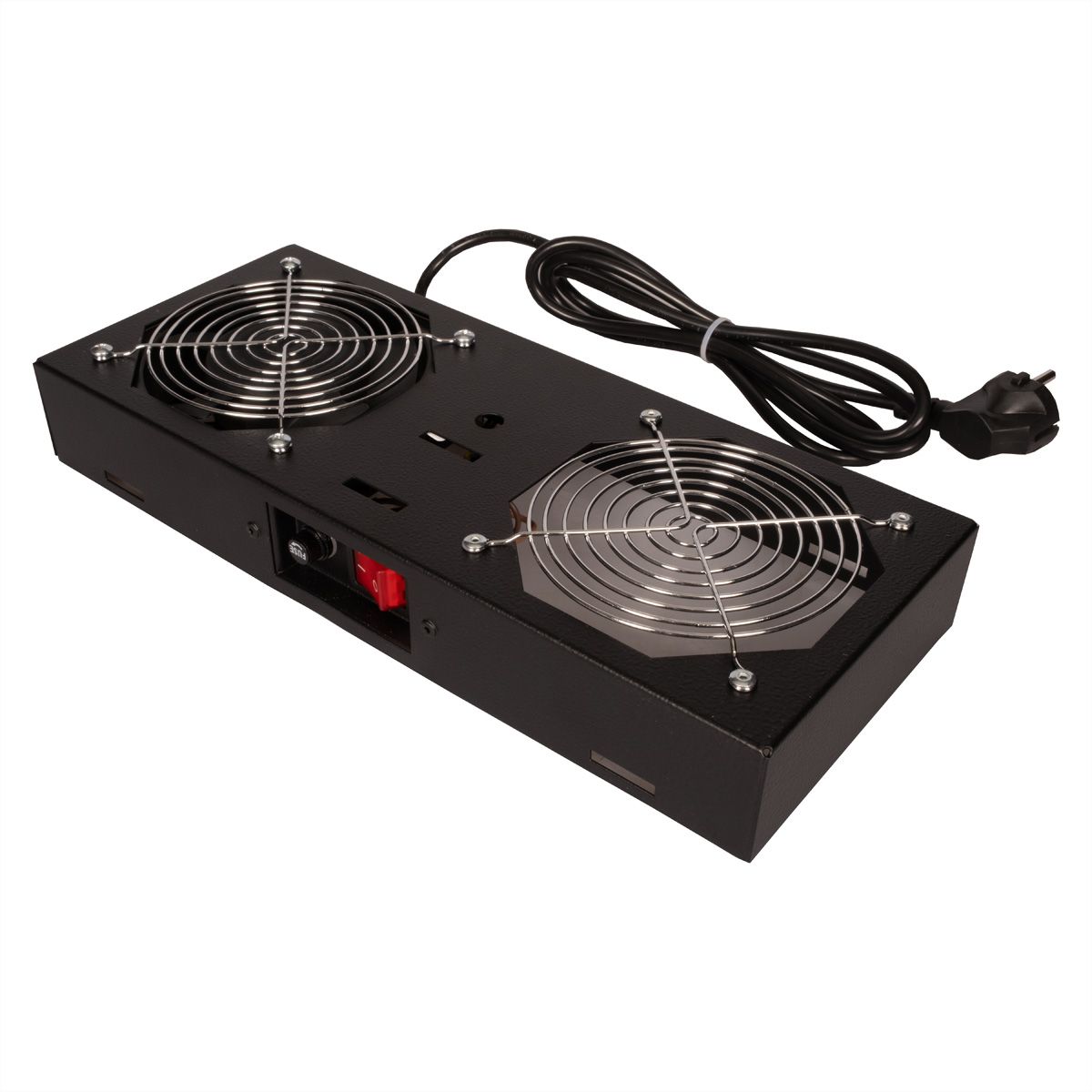 ROLINE Fan unit with 1 fan, for 19" Wall Cabinet black