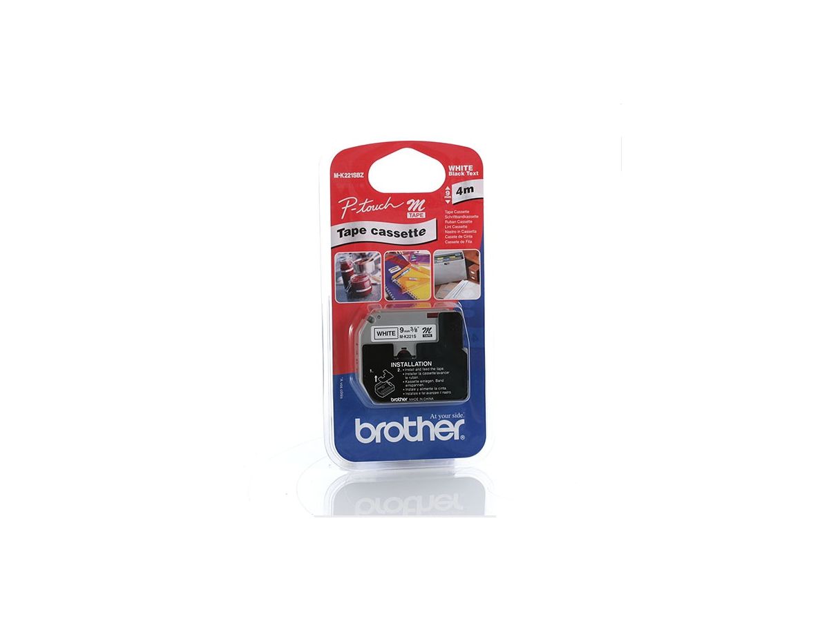 Brother MK221SBZ Labelling Tape (9mm) labelprinter-tape M