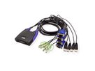 ATEN CS64US KVM switch VGA, USB, audio, 4 poorts