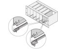 SCHROFF Air Baffle, U-Front Panel, Refrofit Shielding, Textile, 6 U, 4 HP, 220 mm
