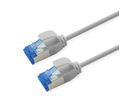 ROLINE S/FTP Patch Cord Cat.6A / Class EA, LSOH, Slim PoE, grey, 0.5 m