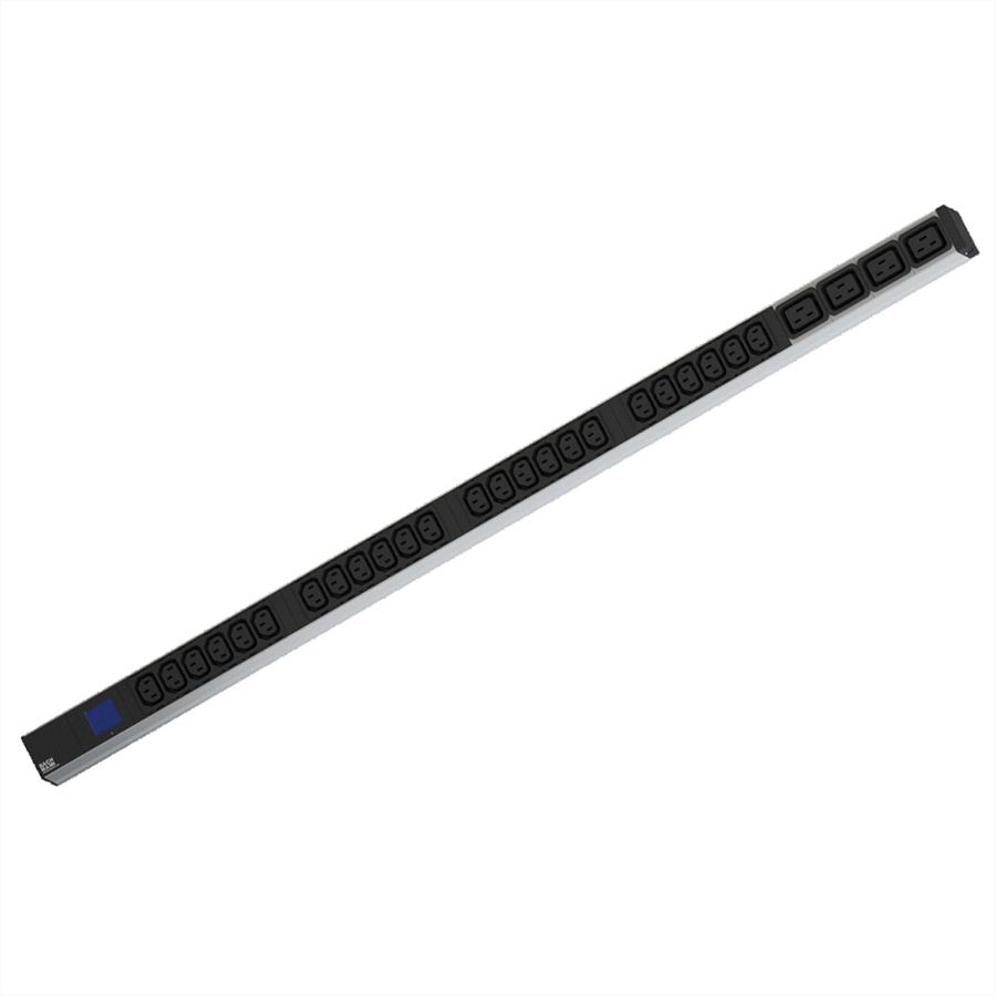 BACHMANN BN0500 19" PDU 1HE 24xC13 4xC19, vermogensmeting, aansluiting CEE 16, blauw